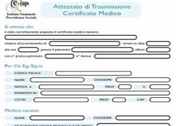attestato certificato medico