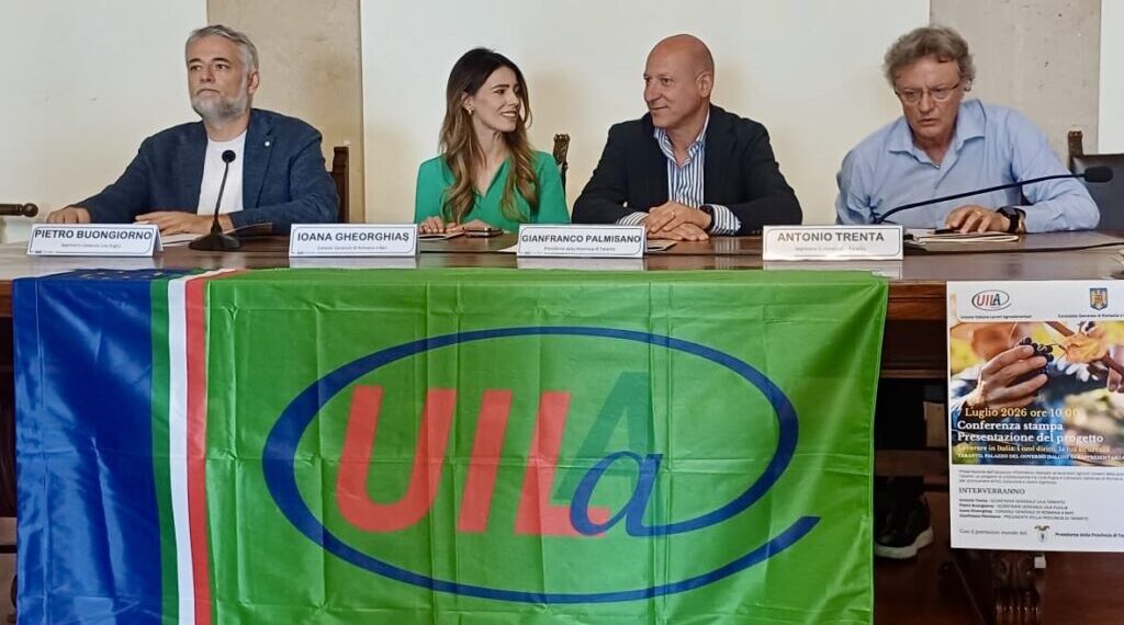Uila Taranto, una guida bilingue per aiutare i lavoratori agricoli romeni a conoscere i propri diritti